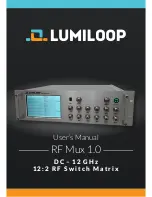 Предварительный просмотр 1 страницы Lumiloop RF Mux 1.0 User Manual