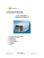 Предварительный просмотр 1 страницы Lumina Power CCPF-1500 Operation Manual