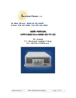 Lumina Power HPP-1000 User Manual preview