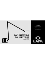 Предварительный просмотр 1 страницы Lumina DAPHINE TAVOLO Instructions Manual