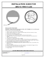 Предварительный просмотр 3 страницы Luminaire led ARV17/YRV17 LED Installation Manual