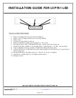 Preview for 3 page of Luminaire led LVP751 Installation Manual