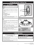 Preview for 17 page of Luminance Brands CF500AP00 Owner'S Manual