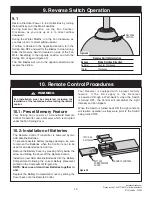 Preview for 19 page of Luminance Brands CF590GRT00 Owner'S Manual