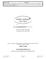 Предварительный просмотр 84 страницы Luminance Brands kathy ireland ASHLAND CF717AORB02 Owner'S Manual