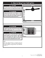 Preview for 11 page of Luminance Brands kathy ireland ASTOR CF235BQ00 Owner'S Manual