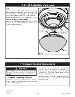 Preview for 20 page of Luminance Brands kathy ireland ASTOR CF235BQ00 Owner'S Manual