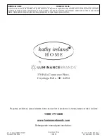 Preview for 64 page of Luminance Brands kathy ireland ASTOR CF235BQ00 Owner'S Manual