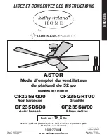 Preview for 65 page of Luminance Brands kathy ireland ASTOR CF235BQ00 Owner'S Manual