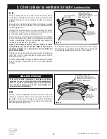 Preview for 36 page of Luminance Brands kathy ireland HOME CF145LBS00 Owner'S Manual