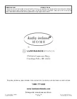 Предварительный просмотр 60 страницы Luminance Brands Kathy Ireland Home CF766LBQ00 Owner'S Manual