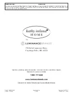 Предварительный просмотр 96 страницы Luminance Brands Kathy Ireland Home CF840BQ00 Owner'S Manual