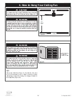 Preview for 10 page of Luminance Brands kathy ireland HOME CF930LBS00 Owner'S Manual