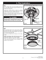 Предварительный просмотр 15 страницы Luminance Brands kathy ireland HOME MIDWAY ECO LED CF955LBS00 Owner'S Manual