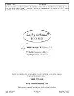 Предварительный просмотр 80 страницы Luminance Brands kathy ireland HOME MIDWAY ECO LED CF955LBS00 Owner'S Manual