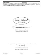 Предварительный просмотр 20 страницы Luminance Brands Kathy Ireland Home Prima Snugger CF905BS01 Owner'S Manual