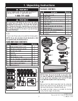 Предварительный просмотр 3 страницы Luminance Brands kathy ireland HOME Summerhaven LED CF850GES01 Owner'S Manual