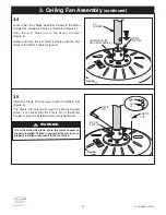 Предварительный просмотр 6 страницы Luminance Brands kathy ireland HOME Summerhaven LED CF850GES01 Owner'S Manual