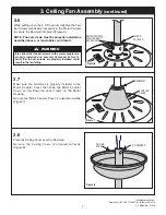 Предварительный просмотр 7 страницы Luminance Brands kathy ireland HOME Summerhaven LED CF850GES01 Owner'S Manual