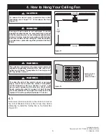 Предварительный просмотр 9 страницы Luminance Brands kathy ireland HOME Summerhaven LED CF850GES01 Owner'S Manual