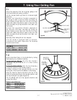 Предварительный просмотр 17 страницы Luminance Brands kathy ireland HOME Summerhaven LED CF850GES01 Owner'S Manual