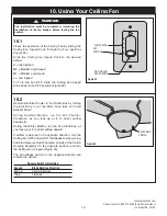 Предварительный просмотр 15 страницы Luminance Brands Kathy Ireland Home TILO CF130BS00 Instructions Manual