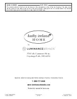 Предварительный просмотр 20 страницы Luminance Brands Kathy Ireland Home TILO CF130BS00 Instructions Manual