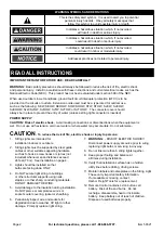 Preview for 2 page of Luminar Outdoor 56521 Owner'S Manual & Safety Instructions