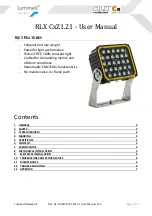 Preview for 1 page of LUMINELL RLX CxZ1.21 User Manual