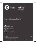 Preview for 1 page of Luminette LUMINETTE 2 User Manual