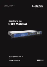 Предварительный просмотр 1 страницы Luminex GigaCore 26i with PoE User Manual