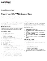 Предварительный просмотр 1 страницы Luminex Guava easyCyte Maintenance Manual