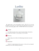 Preview for 3 page of Luminic IPL-101 User Manual