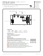 Предварительный просмотр 1 страницы luminii DDMX-5CH-RDM-PRO Installation Instructions