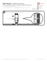 Предварительный просмотр 3 страницы luminii Optic Arts KILO Channel Installation Instructions