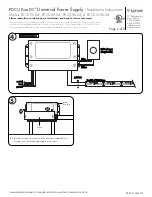 Preview for 2 page of luminii Pure DC PDCU-30-24 Installation Instructions