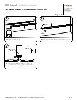 Preview for 2 page of luminii QUE Channel Installation Instructions