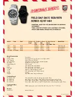 Luminox 1820 series Specification Sheet preview