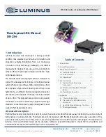 Luminus DK-236 Series Manual предпросмотр