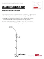 Предварительный просмотр 1 страницы Lumirama Signature DELLENTE 4246-31-GLD Installation Manual