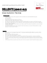 Предварительный просмотр 3 страницы Lumirama Signature DELLENTE 4246-31-GLD Installation Manual