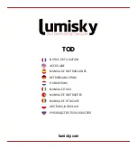 Preview for 1 page of Lumisky TOD User Manual