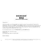 Preview for 2 page of LumiSource BOOMCHAIR B42 Owner'S Manual