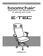 LumiSource boomchair E-TEC Owner'S Manual preview