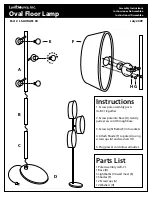 LumiSource OVAL FLOOR LAMP LS-AURAFL XX Assembly Instructions preview