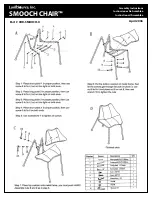 Preview for 1 page of LumiSource SMOOCH CHAIRTM CHR-SMOOCH-X Assembly Instructions