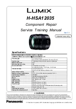 Preview for 1 page of Lumix H-HSA12035 Service Training Manual