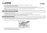 Предварительный просмотр 3 страницы Lumme 5056142102886 User Manual