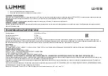 Предварительный просмотр 5 страницы Lumme 5056142102886 User Manual