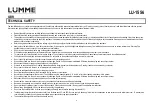 Предварительный просмотр 6 страницы Lumme 5056142102886 User Manual